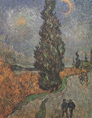 Roar with Cypress and Star (nn04), Vincent Van Gogh